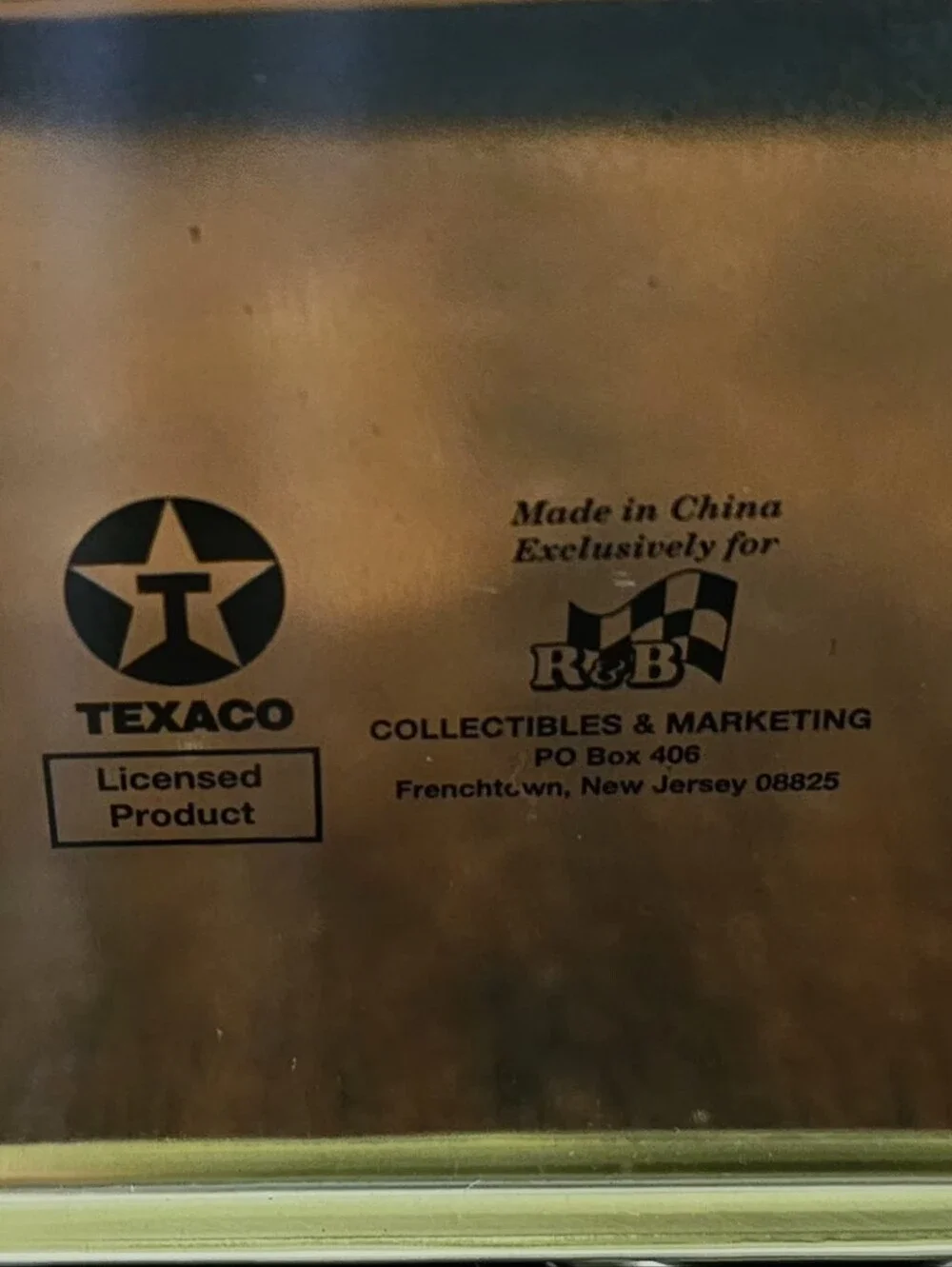 Red Vintage Texaco Delivery Truck  Metal Bank Kids Toy